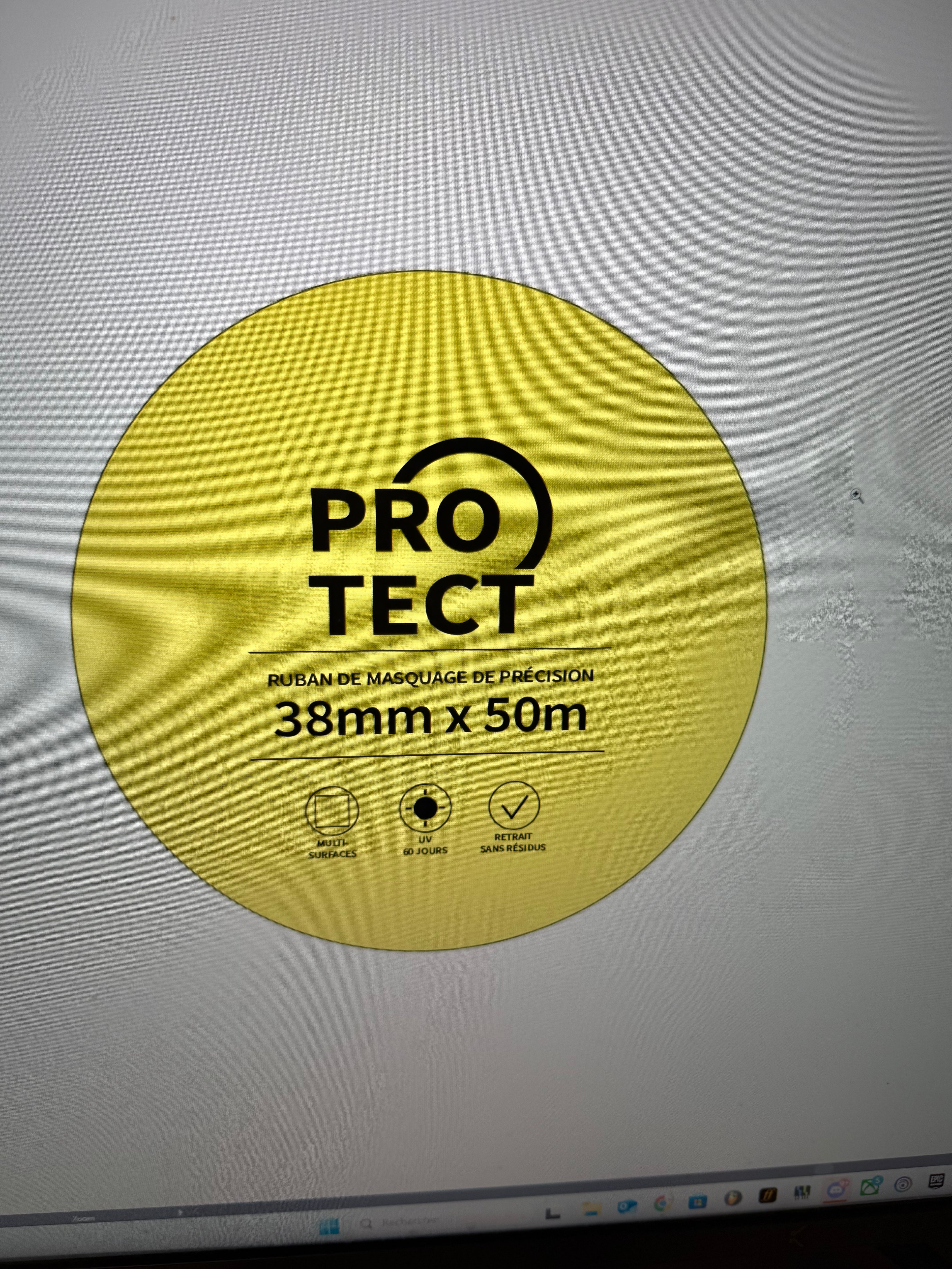 Pro Tect Scotch blanc haute adhérence